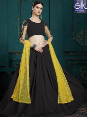 Speechless Black Color Georgette New Designer Party Wear Lehenga Choli