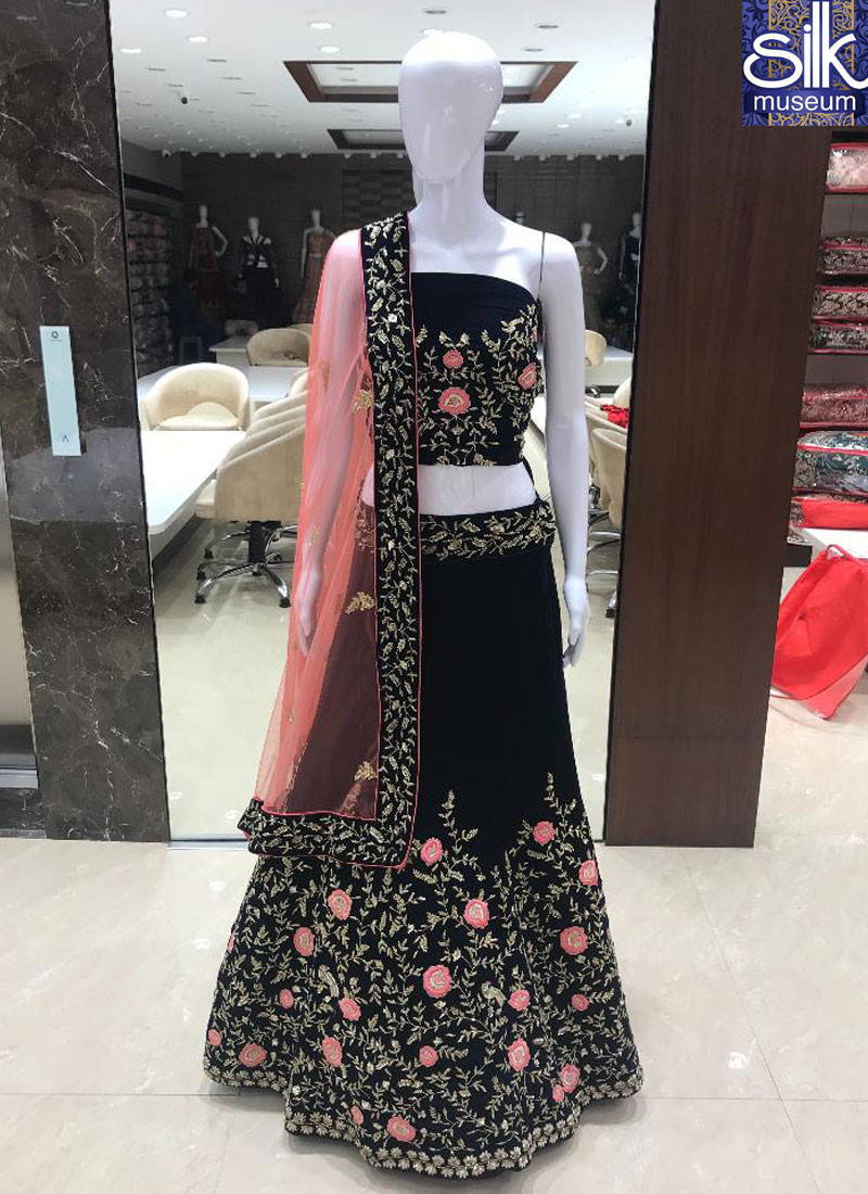 13965 Beautiful Green Color Designer Bridal Wear Lehenga Choli Available On Live Video Call