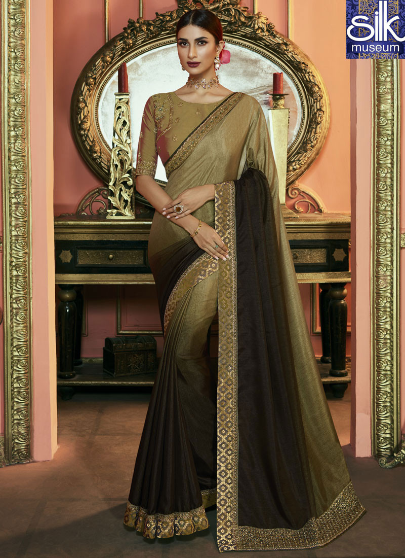 14186 Divine Mehandi Green Color Art Silk New Designer Traditional Saree