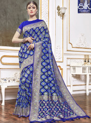 Speechless Blue Color Viscose Designer W