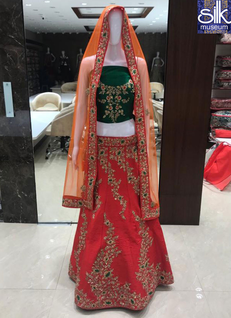 Sparkling Store Collections Designer Bridal Wear Hand Work Lehenga Choli