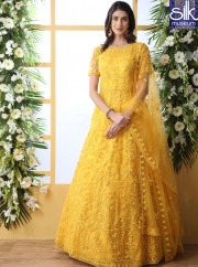 Outstanding Yellow Color Soft Net Design