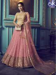 Stunning Pink Color Soft Net New Designer Lehenga Choli