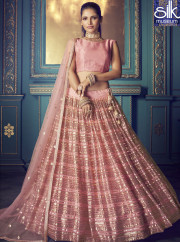 Sparkling Pink Color Soft New Designer Party Wear Lehenga Choli