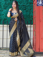Speechless Blue Color Silk Traditional S