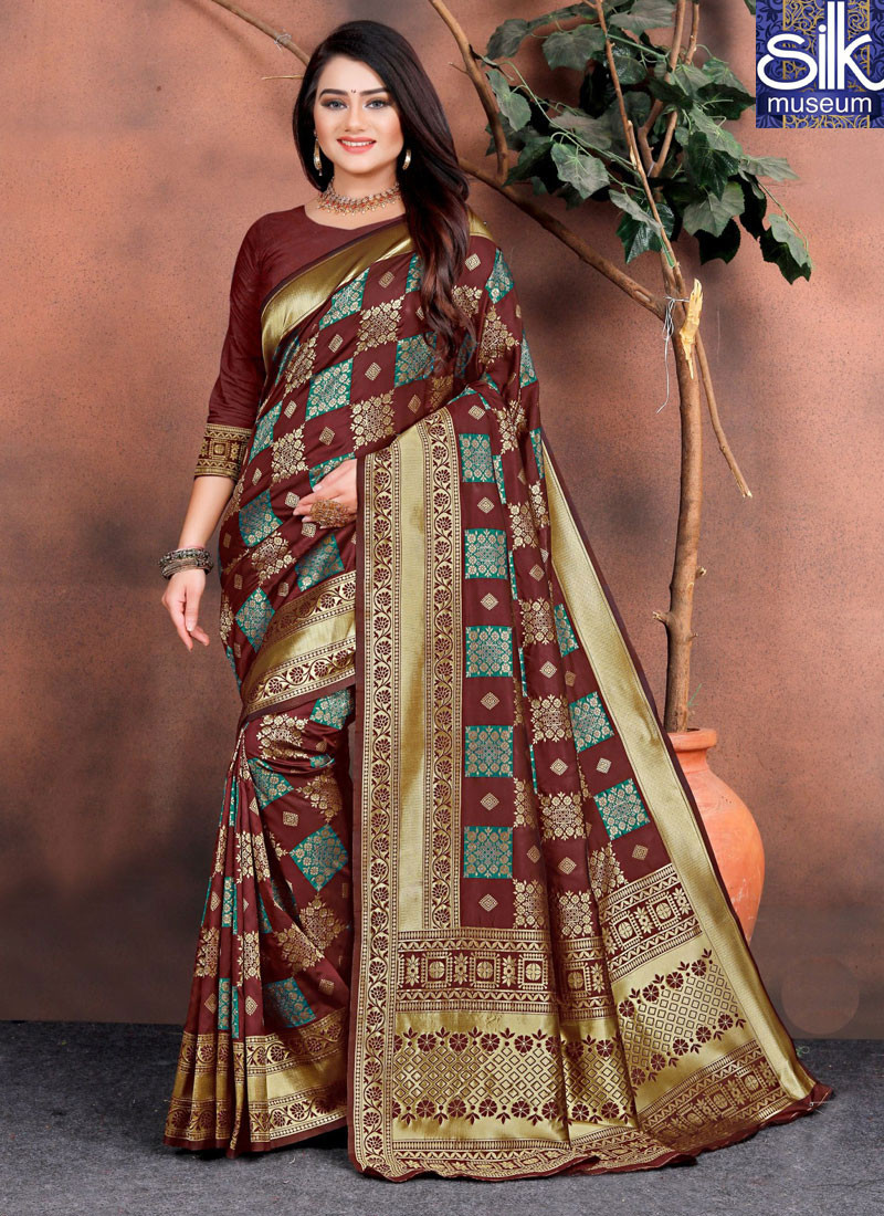 Beautiful Multi Color Silk Fabric New Designer Party Wear Traditional Saree