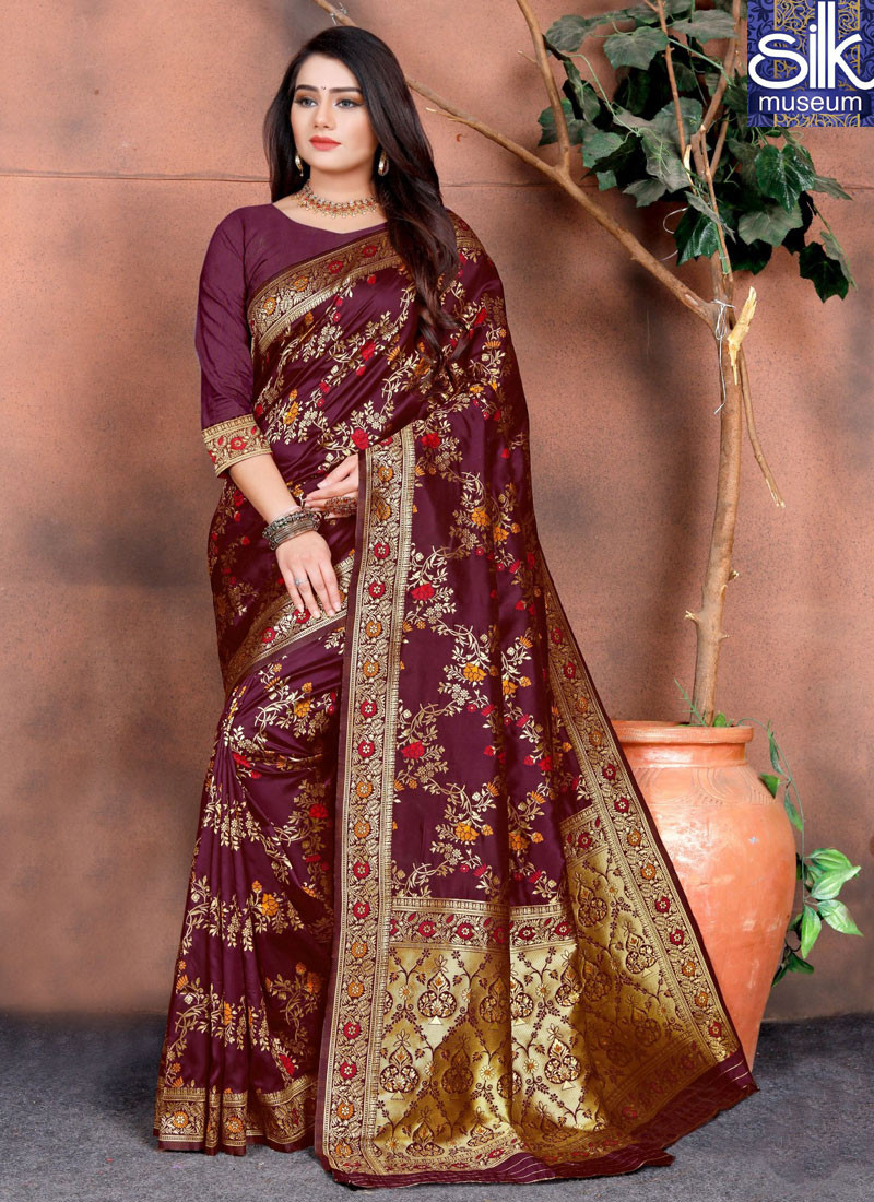 Lovely Multi Color Silk New Designer Party Wear Traditional Saree
