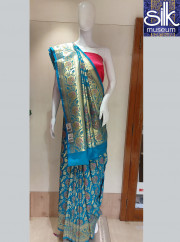 Silk Weaving Saree In Morpich Color
