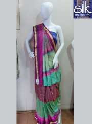 Pure Silk Saree In Pista Color